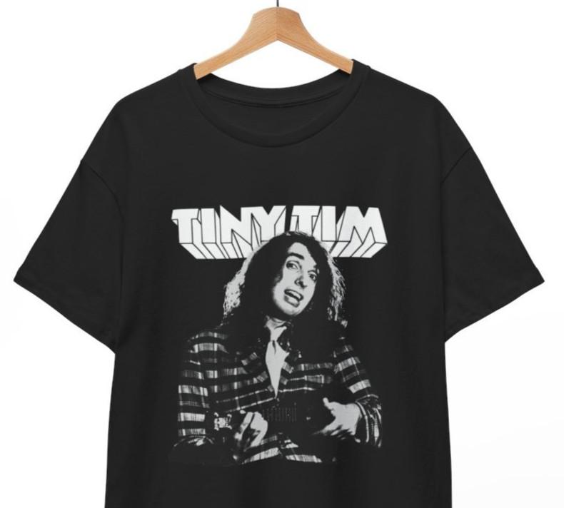 

Tiny Tim T-Shirt Ukulele Icon Tippy-Toes Retro Music Tee New S-5XL Unisex Shirt Unisex T-Shirt S