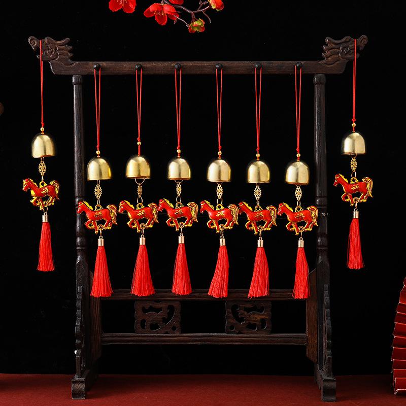 2026 Year Of The Horse Wall Hanging Ornament Chinese New Year Lucky Decoration Accessories Housewarming Small Pendant Gifts