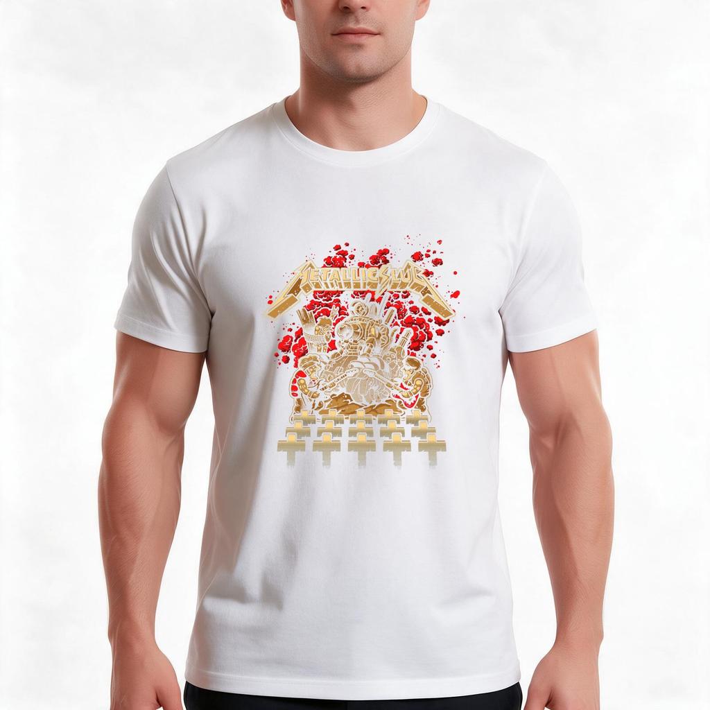 Metal Musician Guitar Tshirt Summer Casual Cotton Tee Oversized Streetwear Tops Vintage Graphic Print Unisex Unisex Unisex