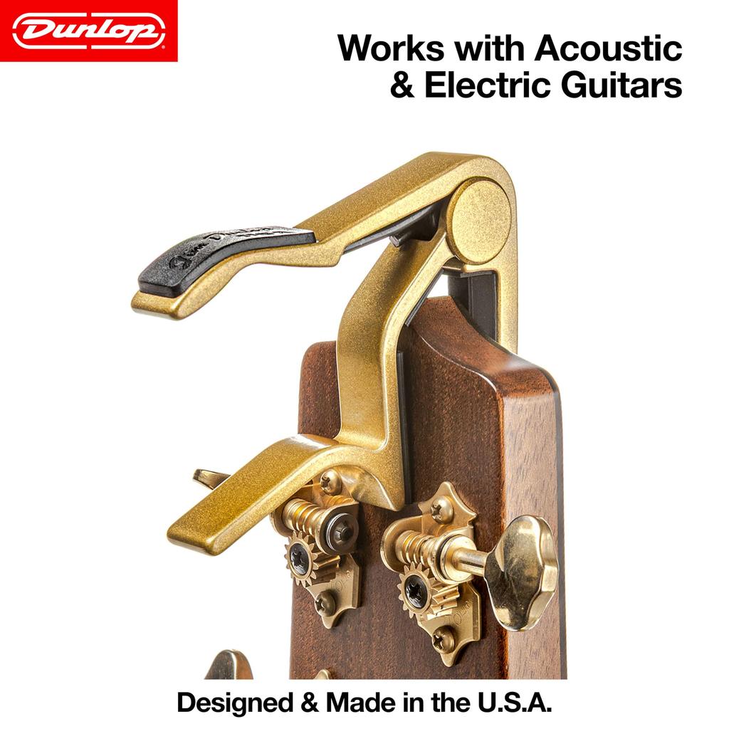 JIM DUNLOP 83CDG Trigger Capo for Acoustic Gold Guitars,