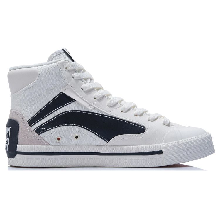 Li Ning Mickey X Keith Haring Collaboration High-Top Skate Shoes Men Skate Shoes White Black AECR061-4