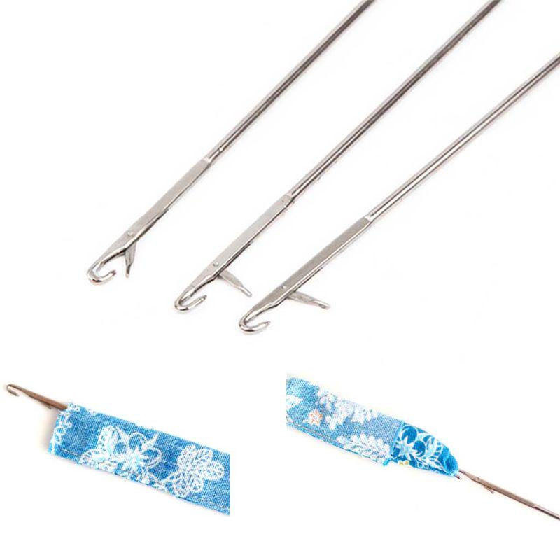 Stainless Steel Sewing Loop Turner Hook for Turning Fabric Tube Strap Belt Strip Handmade DIY Tool