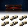 100 Pcs Spring Hinge Sturdy Iron Self Closing Spring Loaded Hinge for Glasses Case Jewelry Box