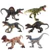 Simulation Dinosaur Solid Tyrannus Tyrannosaurus Velociraptor Toy Bluecanthosaurus Double Crown Dragon Animal Model Collection