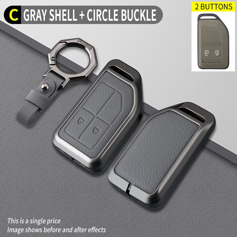 Zinc Alloy Car Key Case Shell Cover Holder for Volvo FH16 RC FM EVRO 6 Fh CARGO 555 FM Heavy Truck Protection Shell Accessories