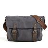 Mukawa Men's Water-Repellent Canvas Crossbody Messenger Bag - Retro Sports Shoulder Bag