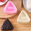 New 2PCS Rice Ball Mold Sushi Makers Triangle Mold for Kid's Cooker