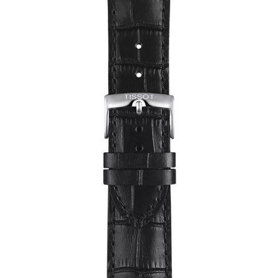 [Tissot] Черный кожаный ремешок Ушко 22 мм T852.041.653