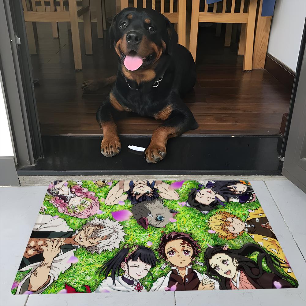 Demon Slayer Floor Mat Nordic Style Home Doormat Bathroom-Toilet Mats Bedroom el Decor Mat