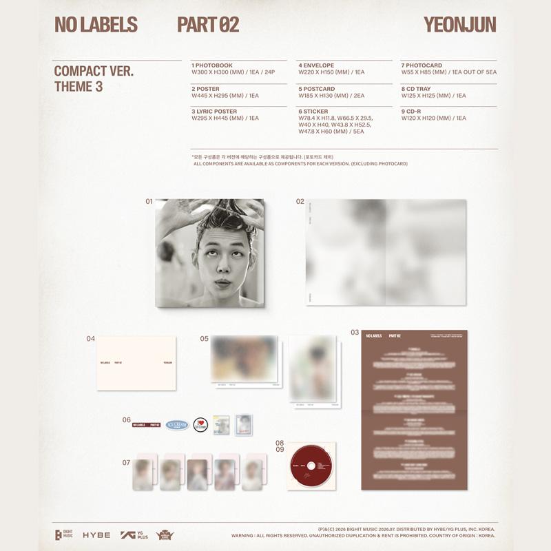 [VORBESTELLUNG] YEONJUN – KEINE LABELS: TEIL 02 (Kompakte Ver.)