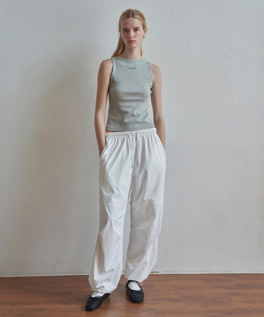 INJIACTIVE Nylon Track Pants White