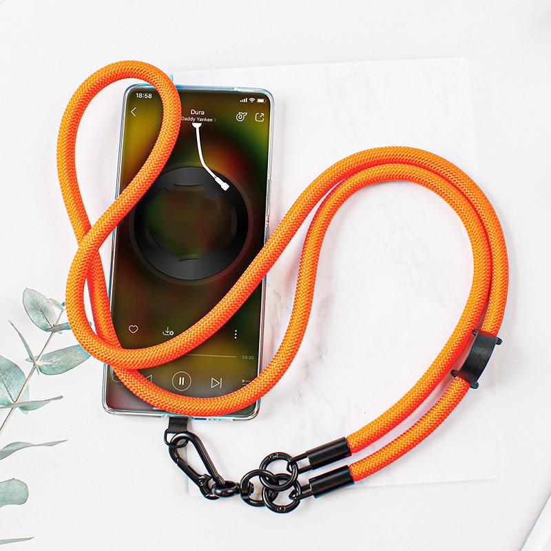 8mm Thick Anti-lost Mobile Phone Lanyard Crossbody Detachable Neck Cord Outdoor Sturdy And Durable Hanging Wrist Strap