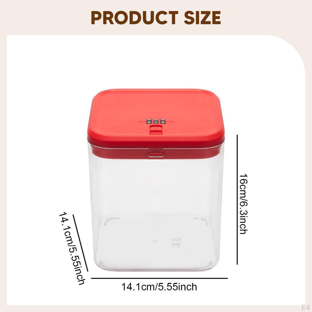 Box, Lockable Storage Phone Locker Organizer, Tabletop Password Lock,