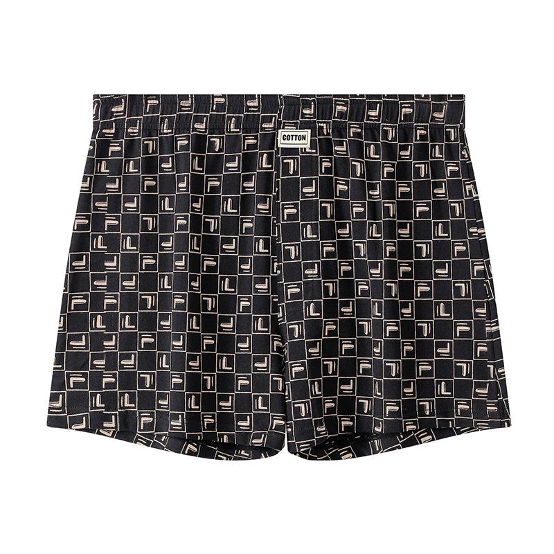 

Мужские брюки Aro, сетчатое нижнее белье, хлопковые свободные, с высокой талией, тонкие, дышащие, домашние трусы, шорты, карманы, трусы M-3XL Plus Size M чёрный