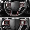 Carbon Fiber Steering Wheel Button Cover Trim for Ford F150 2015-2019 Interior Accessories