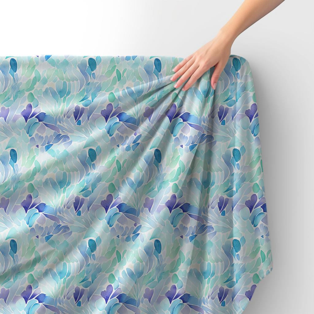 Royal Samt Stoff Polyester Zum Nähen - Motiv Abstraktion - Rdx2291