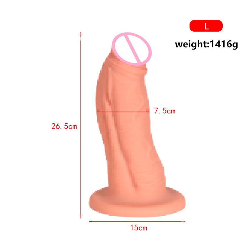 Super Soft And Super Large Liquid Silicone Dildo  Fake Penis Female Adult Toy Anal Dilator