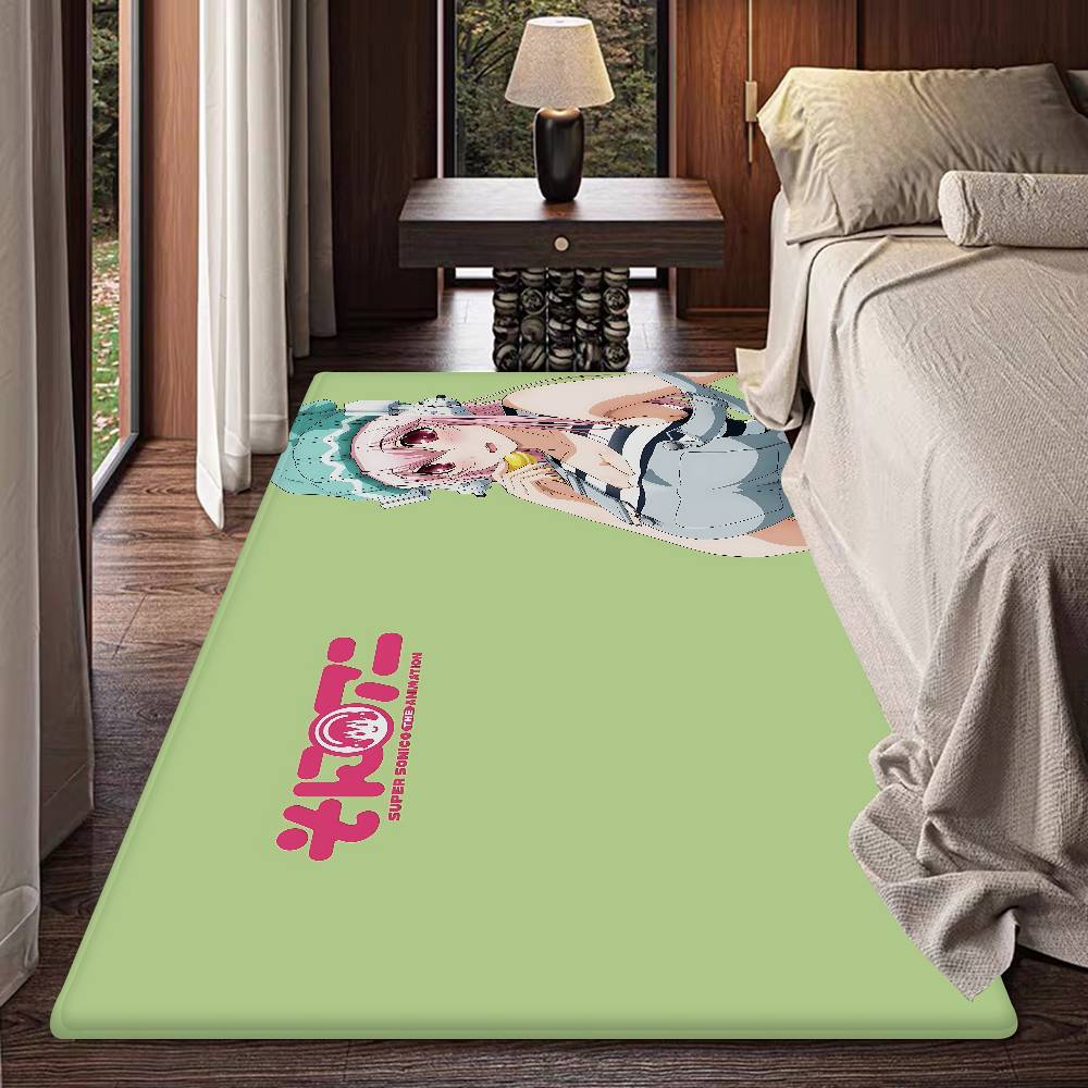 Super Sonico Manga Room Mats Washable Non-Slip Living Room Sofa Chairs Area Mat Kitchen Alfombra
