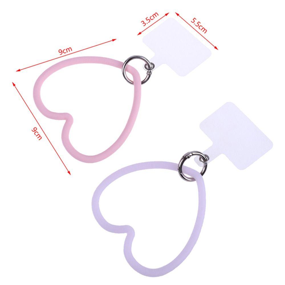 Anti Losing Mobile Phone Case Bracelet Bracelet Key Chain Phone Case Patch Love Heart Pendant