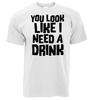 Du siehst aus, als bräuchte ich ein Getränk T-Shirt - Lustiges Unisex T-Shirt