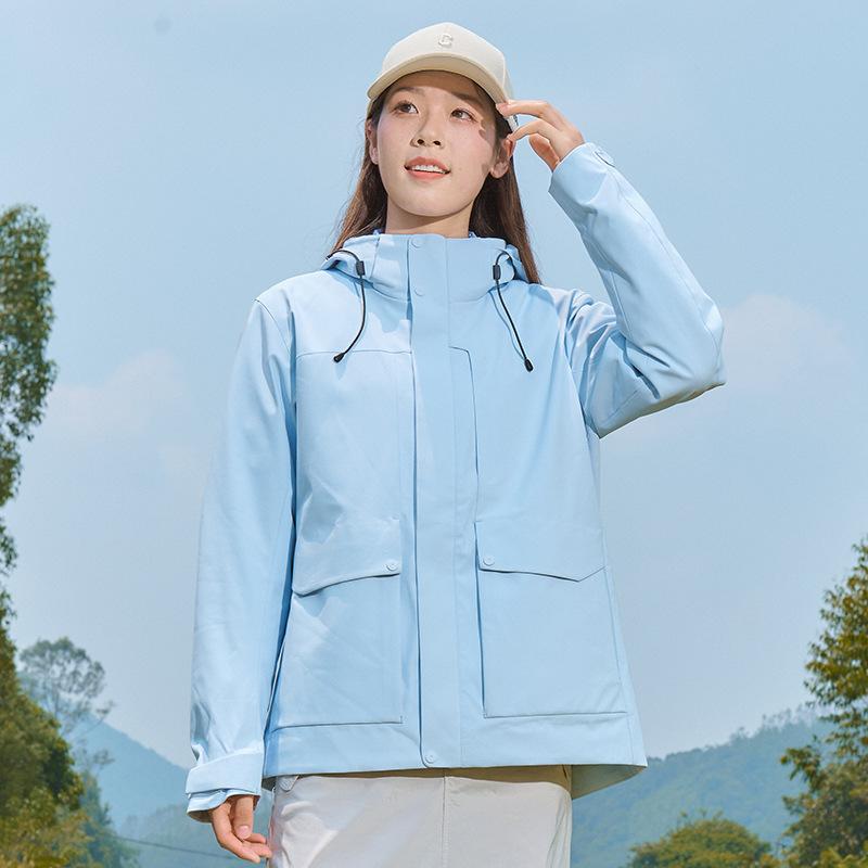White Duck Down Mountain Down Jacket Three-in-one Jacket Graphene Heat-gathering Zipper Couple Jacket