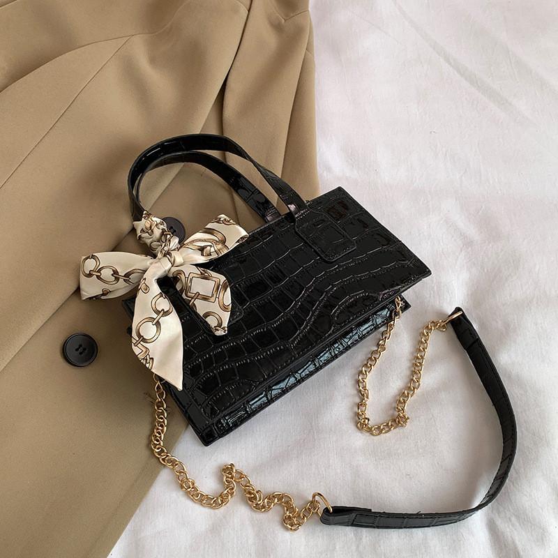 Chic Large Capacity Handbag For Women 2024 Korean Style Fashionable Casual Shoulder Bag чёрный