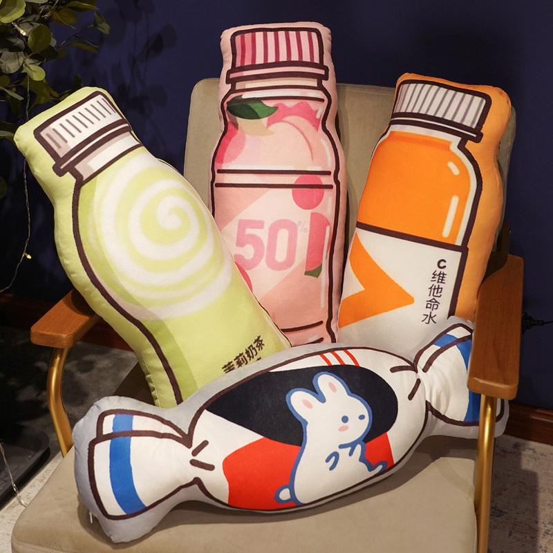 55cm Cute Bottle Plush Toy Pillow Stuffed Bed Sleep Long Pillow Home Decor Gift Doll Birthday Girl