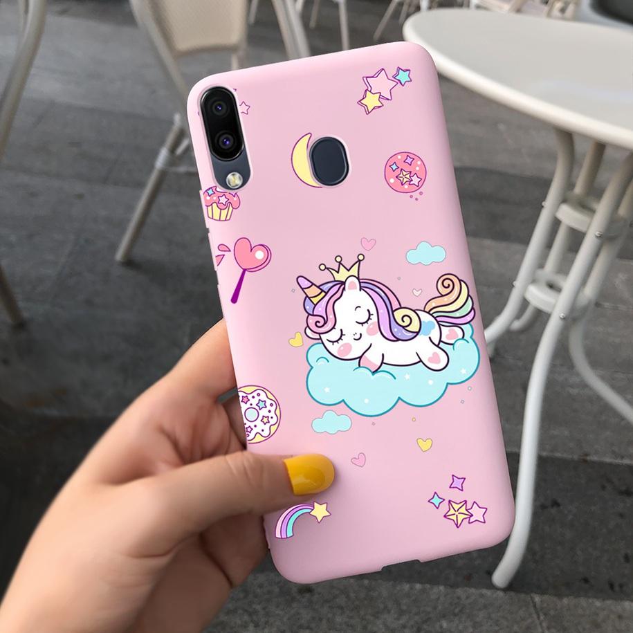 Cute Cartoon Cover For Samsung Galaxy M20 Phone Case For Samsung M20 2019 Soft Cover for Samsung Galaxy M20 M 20 SM-M205F Bumper
