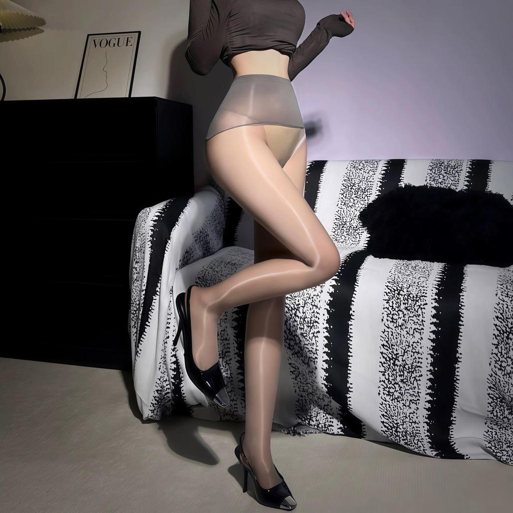 Aurora Women's Ultra-Thin 360° Seamless Stockings - No-Trace Oily Pantyhose