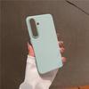 For Samsung Galaxy S24 Plus Ultra Durable Metal Big Hole Lens Frame Litchi Grain PC Case Anti-fingerprint Protector Back Cover Shell