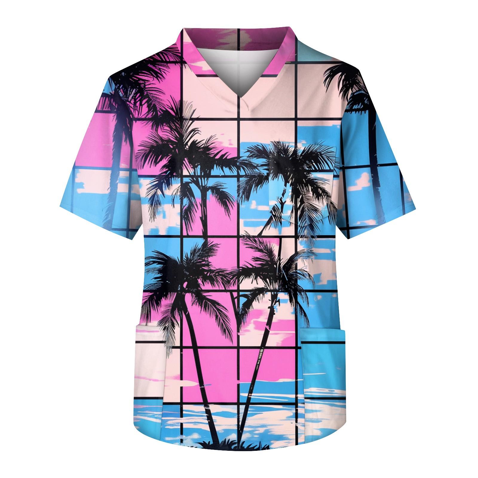 

Мужской топ с коротким рукавом, V-образным вырезом и принтом, нагрудным карманом S синий