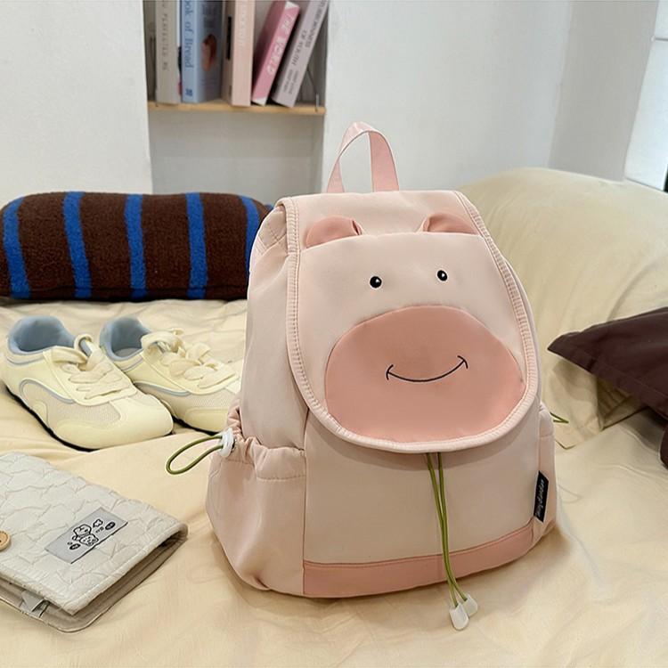 School bag, little bear backpack 1011 new trendy cartoon elementary school girls' backpack, spring travel casual backpack