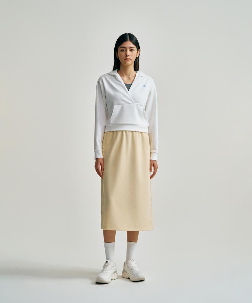 SERGIO TACCHINI W Tacchini Modern Track Midi Skirt (L.Yellow)
