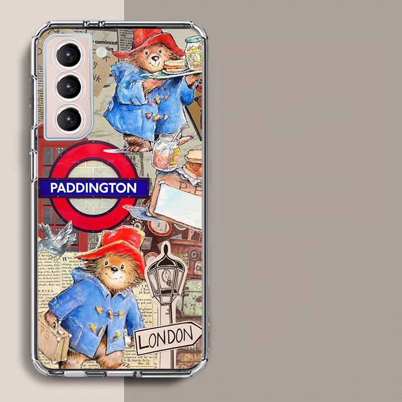 Cute P-Paddington Bear Phone Case For Samsung A16 A26 A36 A56 A17 A15 A25 A35 A55 A14 A24 A34 A54 A04S A05S Galaxy Note 20 10 9