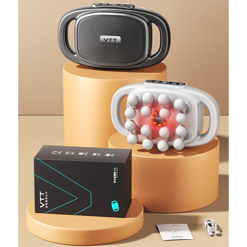 6/8/16 Köpfe Leistungsstarke Wiederaufladbare Massagepistole Hochfrequente Vibration Entspannung Körpermassagegerät Kabelloser Massager