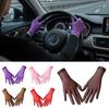Oily Glossy Transparent Gloves Thin Driving Gloves Sun Protection Gloves  Outdoor Sun Protection