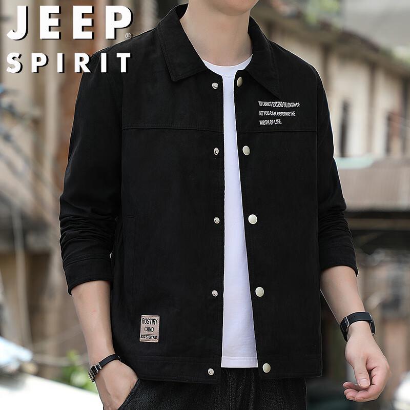 

JEEP SPIRIT Men s Spring Autumn Casual Lapel Jacket 5XL