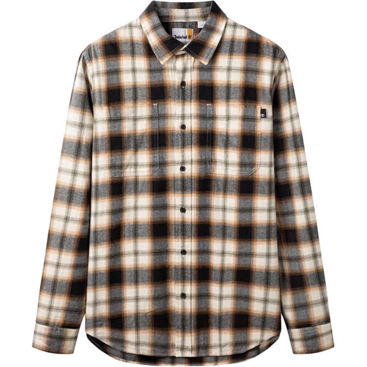 

Timberland Рубашка с длинным рукавом в клетку с принтом для улицы, повседневная, мужские рубашки, цвет черный, белый A28XB-V09 S