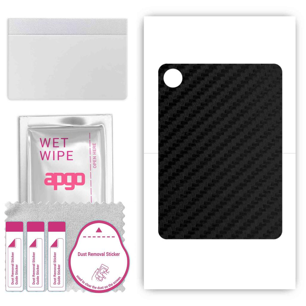 apgo Protective Skin Sticker for the Back Compatible with Vivo Pad2, Wrap Film, Foil, Vinyl - Pattern Carbon Black