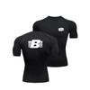 Men's Compression Running T-shirt Fitness Gym Tight Shirt Sleeve Sport Training Sportswear Sweat-Resistant Fashion Jogging High-Elasticity Tops