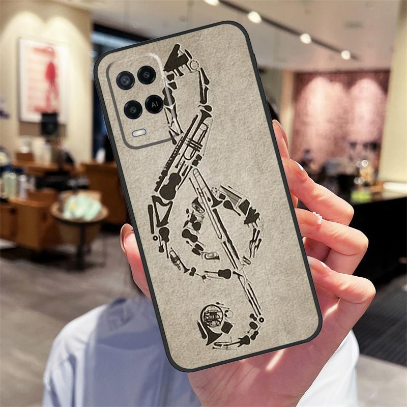Musiktastaturhülle für Oppo A17 A77 A80 A40 A60 A98 A78 A18 A38 A58 A16 A76 A96 A74 A94 A54 A57S A15 Hülle