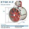 High-Temperature External Motor Axial Flow Fan for Paint Booths CN Plug (adapter Included)