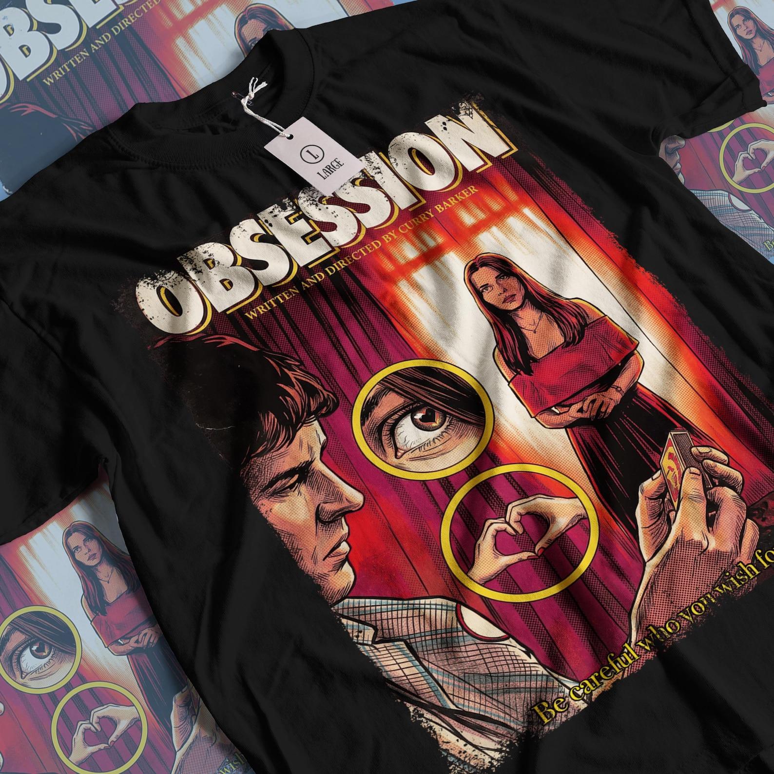 Obsession Movie T-Shirt: Vintage Horror Movie Unisex Graphic Tee L