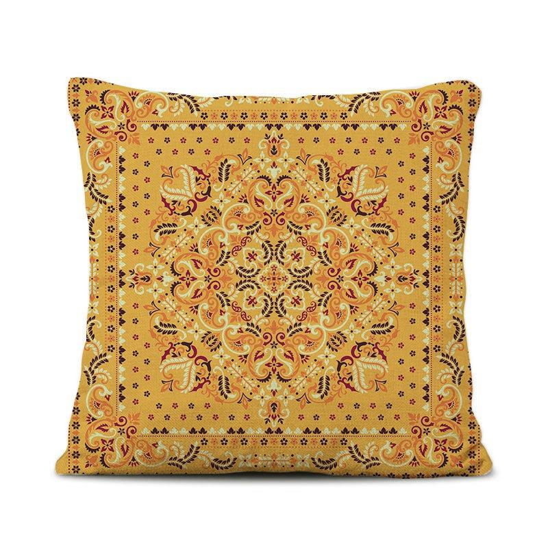 Retro Persian Style Turkish Waist Pillow, Luxury Ethnic Palace Style B&B Hotel Model Room Decoration Sofa Pillow
