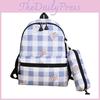 Capacity Childrens Large Checkered Backpack With Bear Print Design For Daily Use
