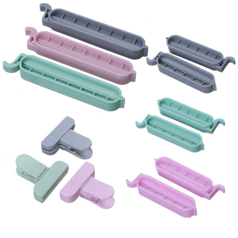 

12 шт., зажим для герметизации пищевых пакетов, длинный зажим для закусок, кухонный зажим для консервации пищевых пакетов, кухонные принадлежности A
