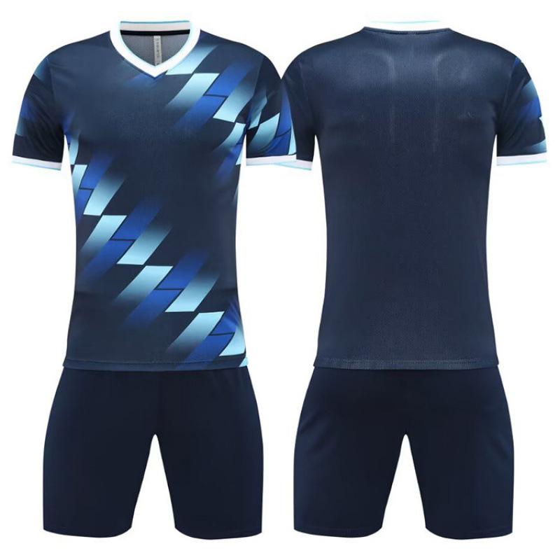Football Suit Men'S Children'S Adult Student Game Training Kit Short Sleeve Sports Printed Jerseys Summer Women'S