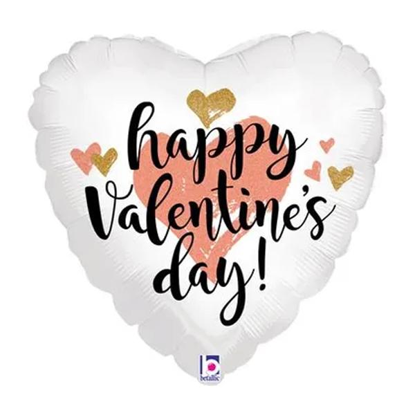Oaktree Betallic Holographic Valentine`s Day Foil Balloon