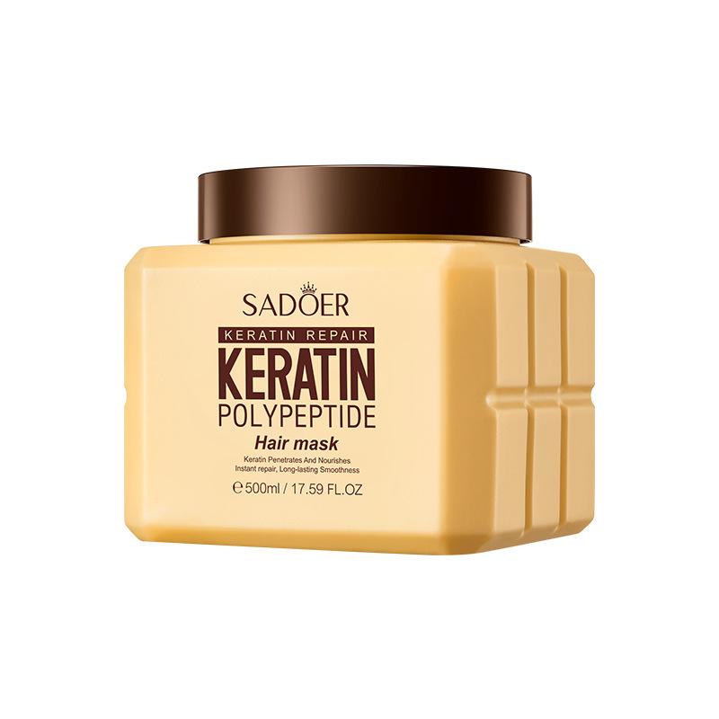 

Keratin Peptide Softening Hair Mask SADOER Smooth Fluffy Conditioner 500ML