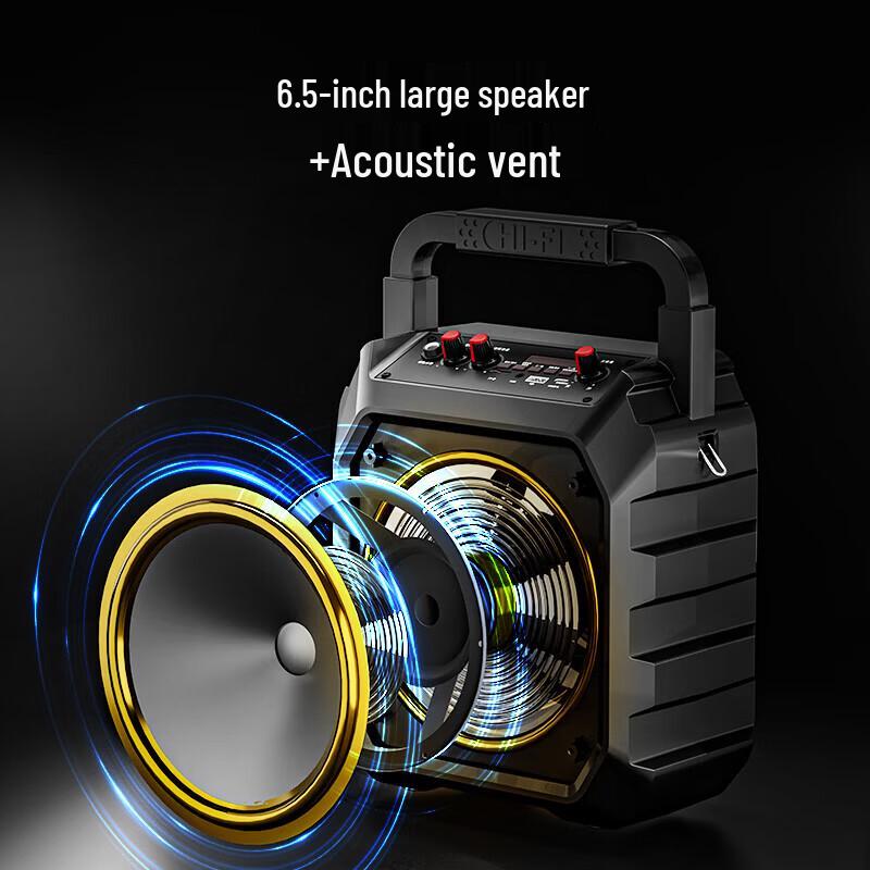 Aigo T52 Max Portable Bluetooth Speaker with Dual Microphones (CN version)